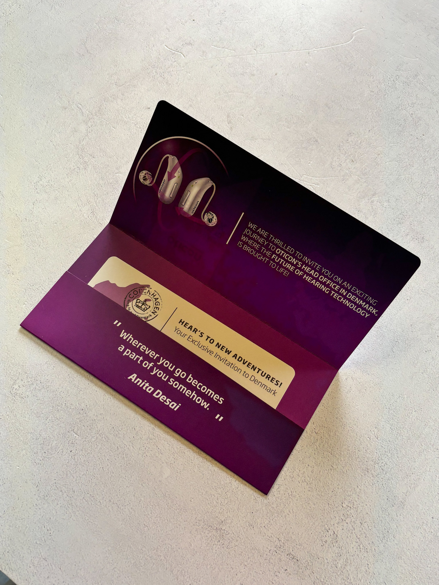 Hear We Go Travel Boarding Pass Stationery img 5325