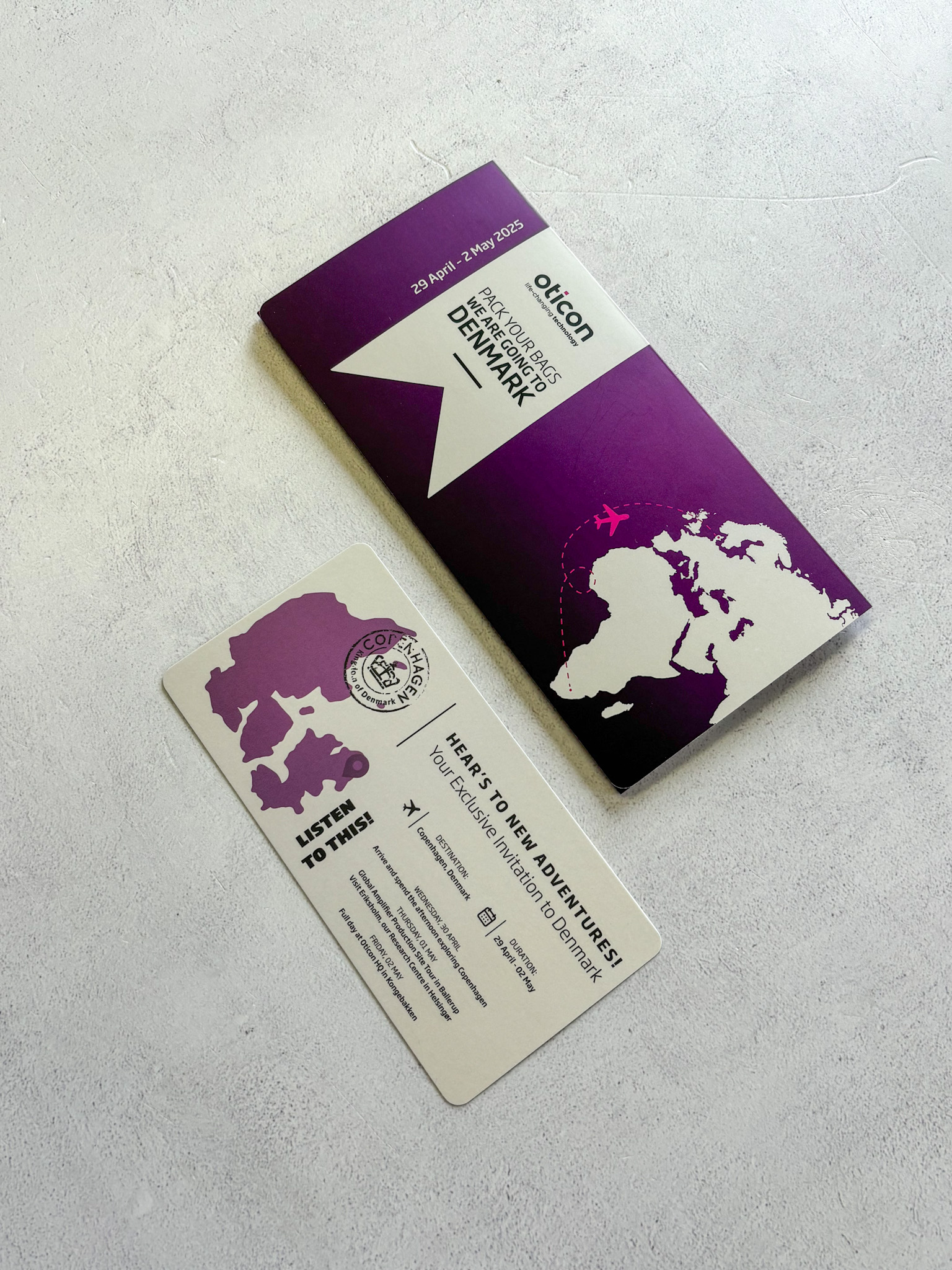 Hear We Go Travel Boarding Pass Stationery img 5329
