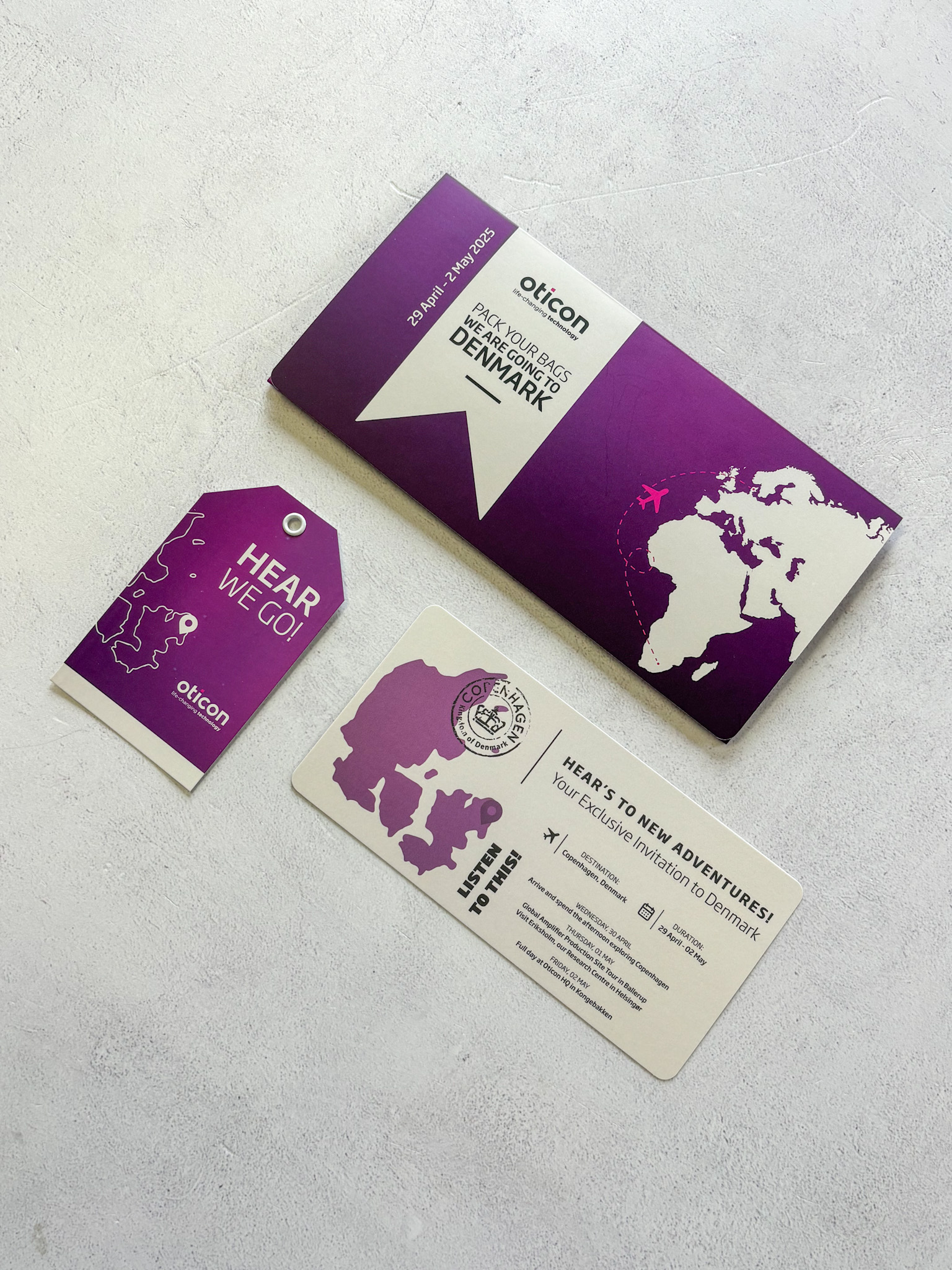 Hear We Go Travel Boarding Pass Stationery img 5330
