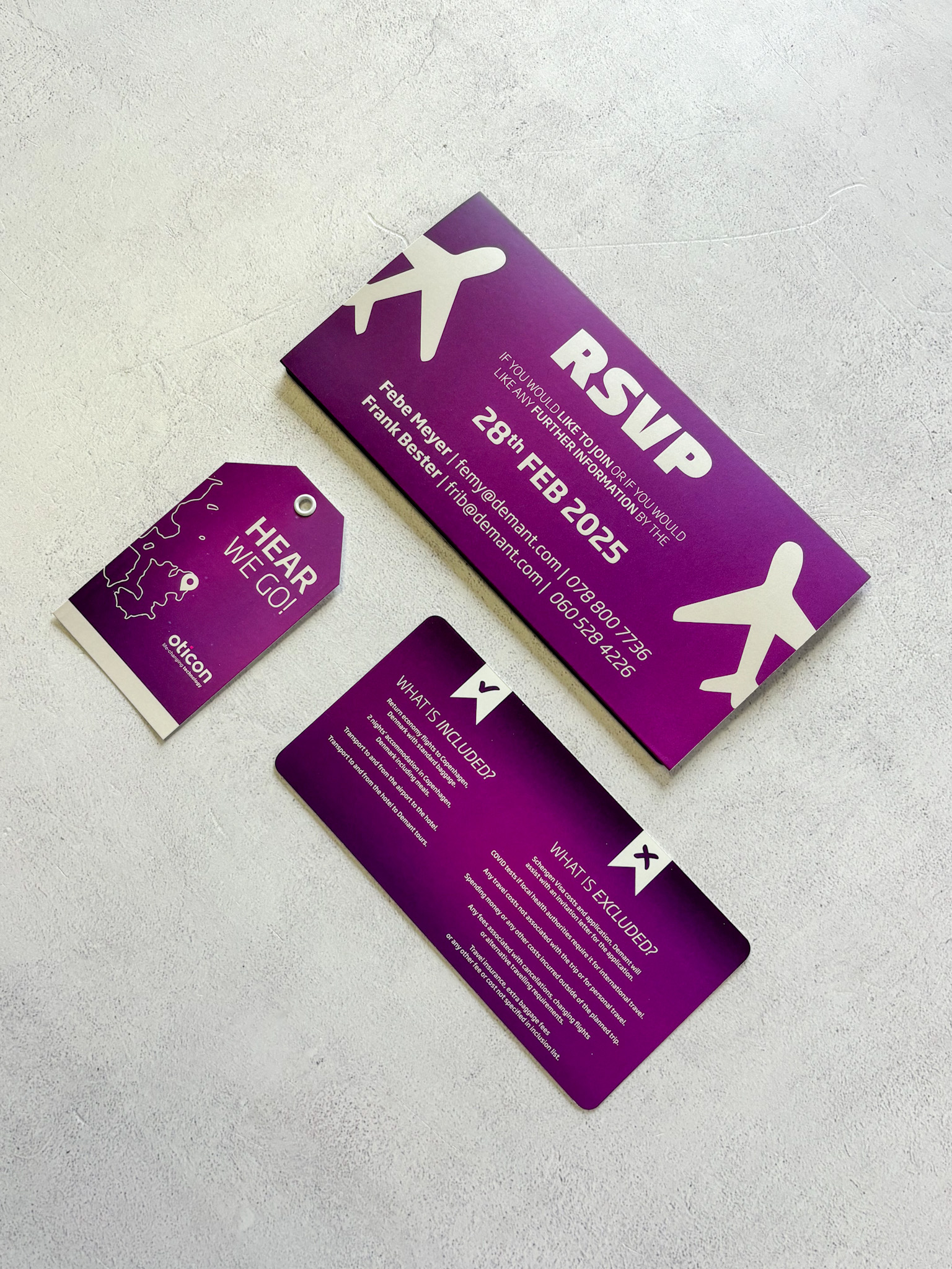 Hear We Go Travel Boarding Pass Stationery img 5332