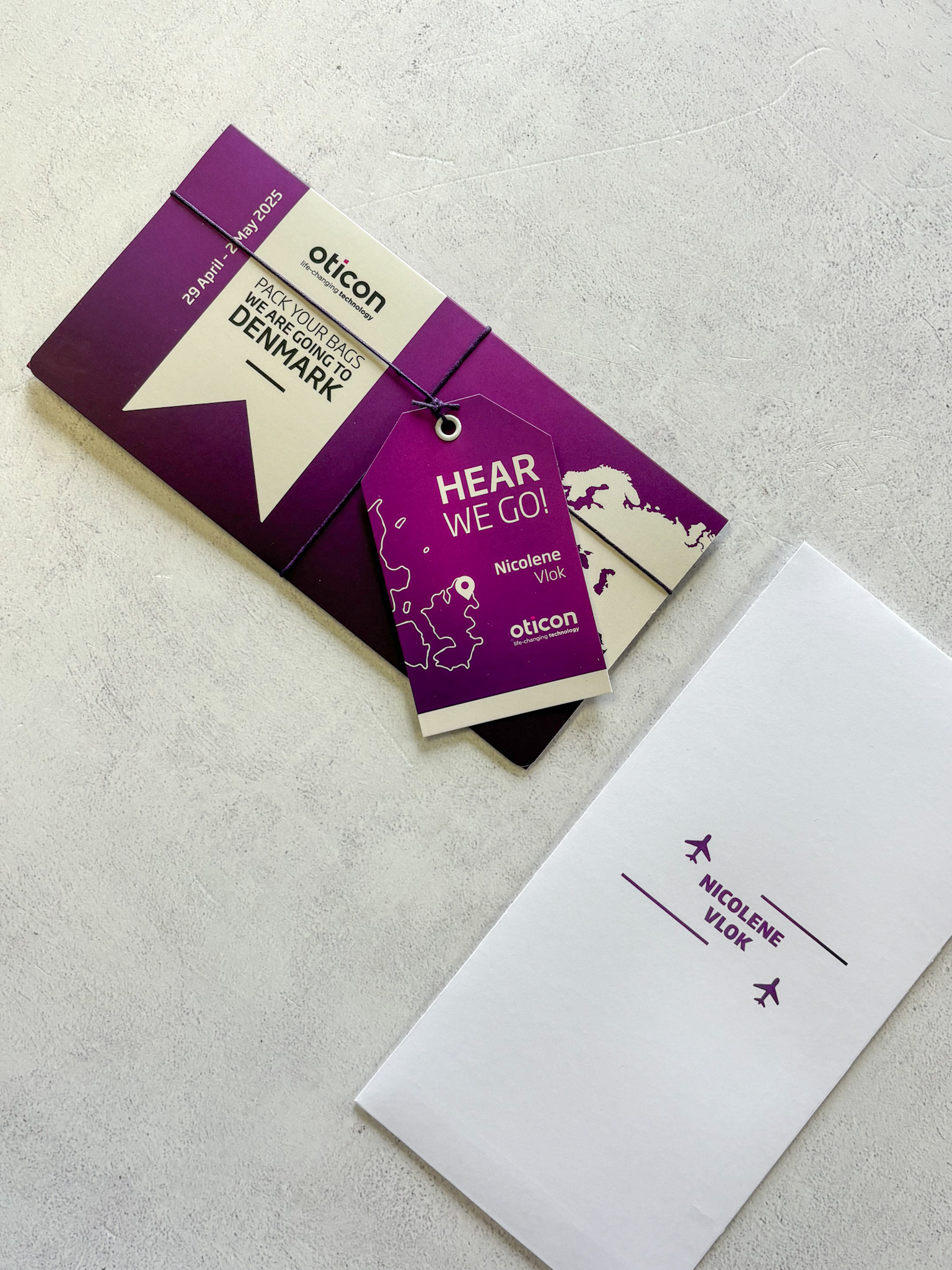 Hear We Go Travel Boarding Pass Stationery video section